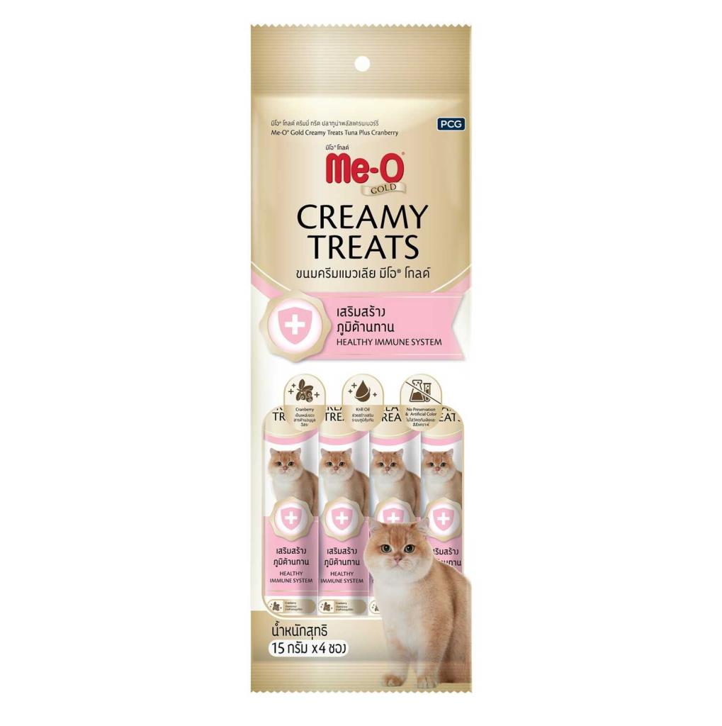 Me-O Gold Immune System Creamy Treat Tuna Kedi Ödülü 4x15 Gr 