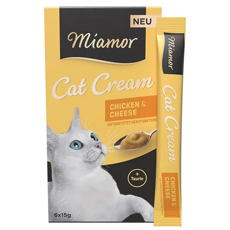 Mıamor Cream Tavuk Peynirli Kedi Ödülü 6x15 Gr