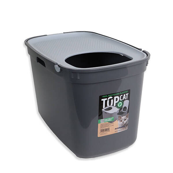 Moderna Top Cat Kedi Tuvaleti Gri Koyu Gri 59 Cm