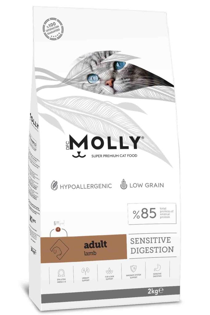 Molly Düşük Tahıllı Hypoallergenıc Kuzulu Yetişkin Kedi Maması 2 Kg