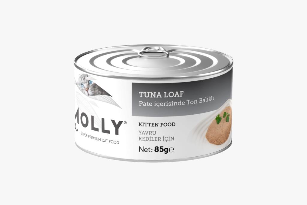 Molly Ton Balıklı Tahılsız Yavru Kedi Konservesi Pate 85 Gr
