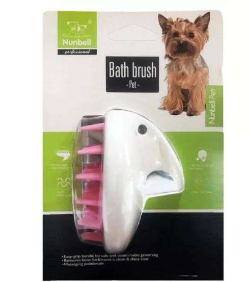 Nunbell Kedi Köpek Masaj ve Yıkama Fırçası