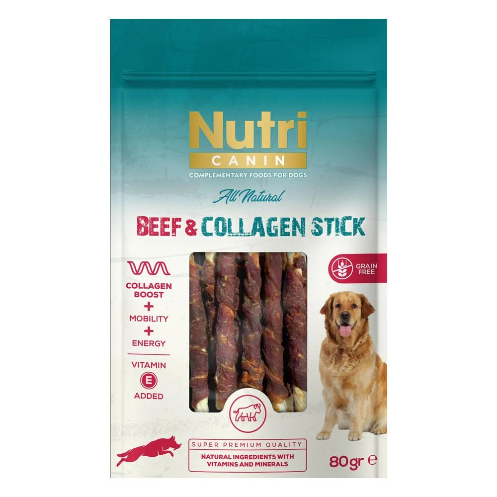 Nutri Canin Beef Collagen Stick Biftekli Köpek Ödülü 80 Gr