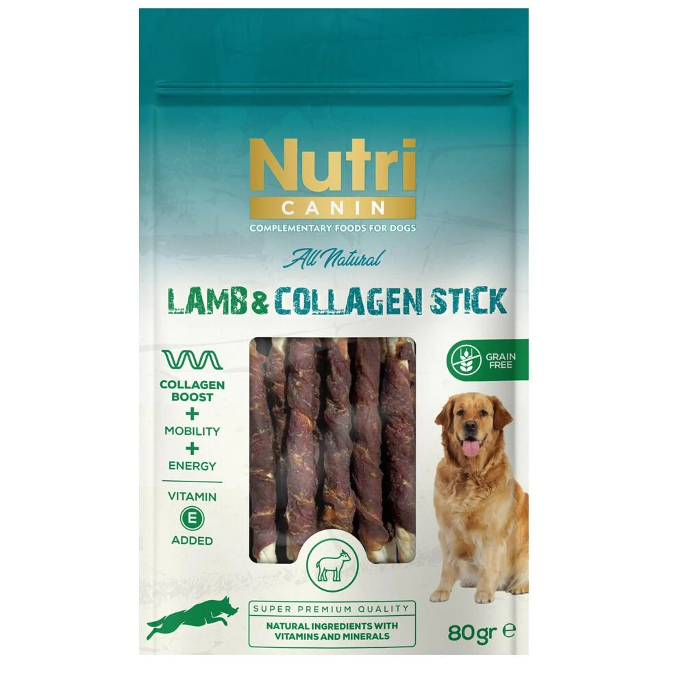 Nutri Canin Lamb Collagen Stick Kuzulu Köpek Ödülü 80 Gr