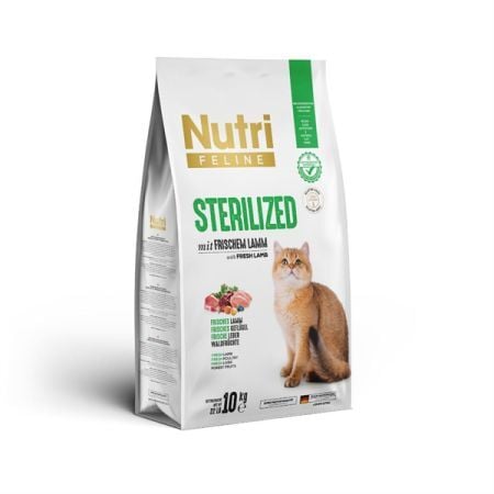 Nutri Feline Sterilised Kısırlaştırılmış Kuzulu Kedi Maması 10 kg