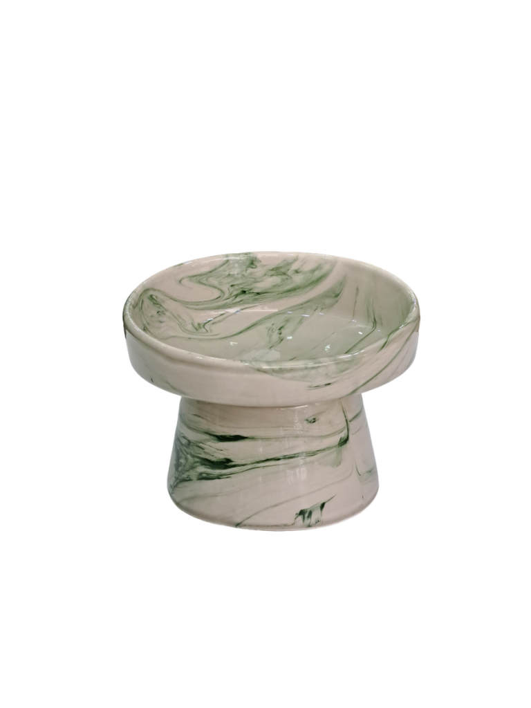 Pet Pretty Döküm Su Mama Kabı Yeşil Desenli No:4