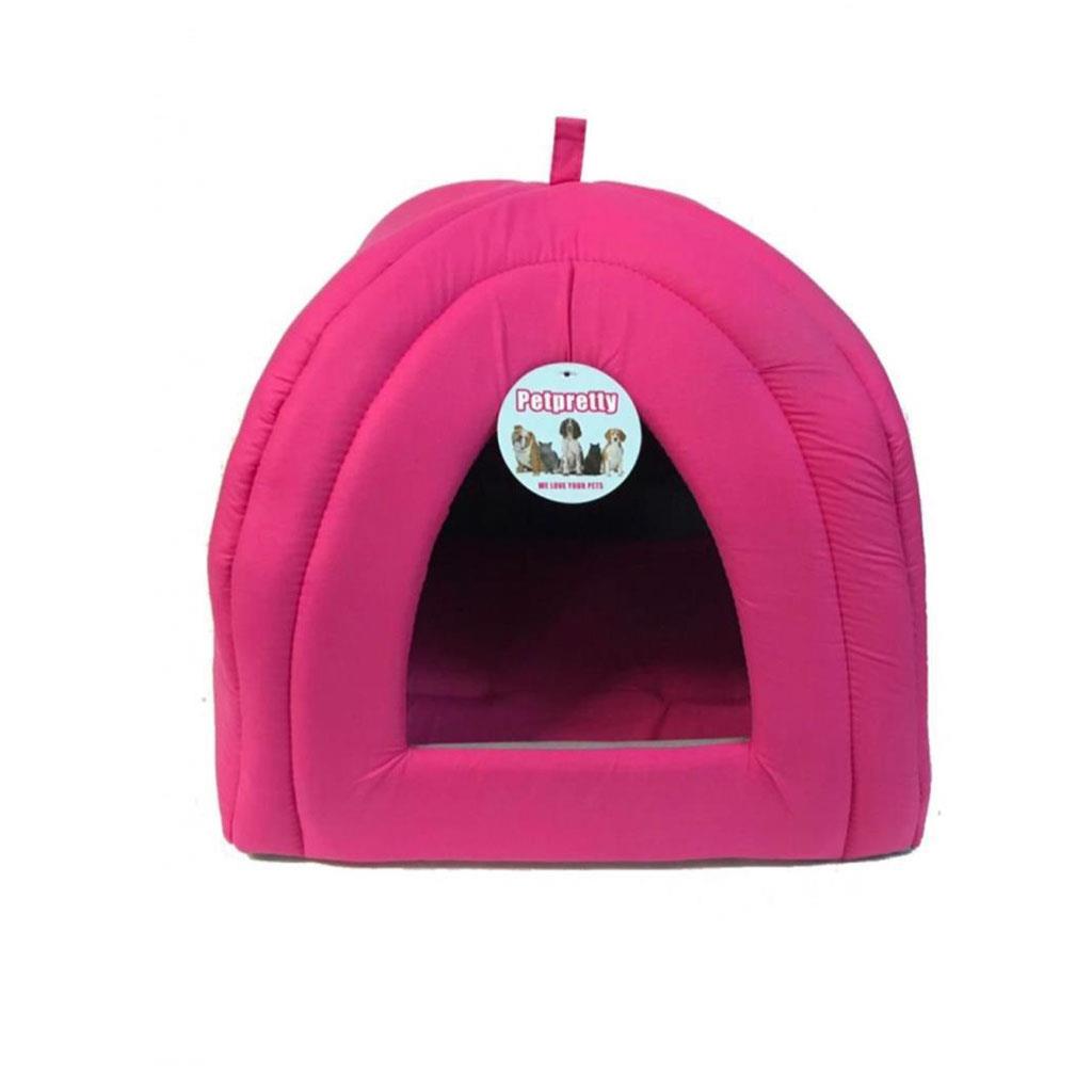 Pet Pretty Piramit Kumaş Yatak Pembe 43X43X40 Cm