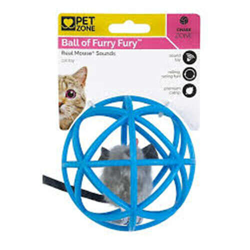 Pet Zone Ball of Furry İnteraktif Kedi Otlu Sesli Kedi Oyuncağı