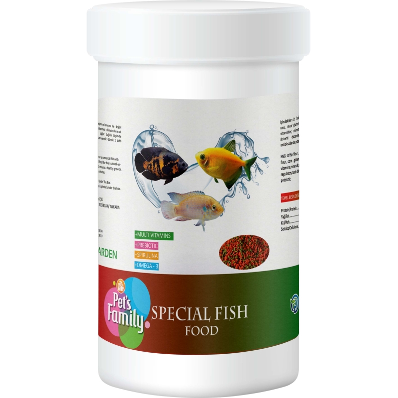 Pets Family Specıal Fısh Food 100 Gr 250 ml