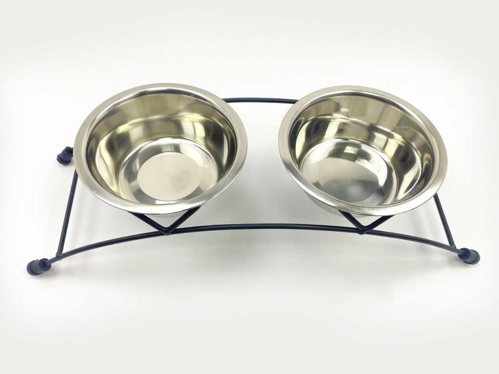 Playfull Antik Desenli Çelik Mama ve Su Kabı 16 Oz