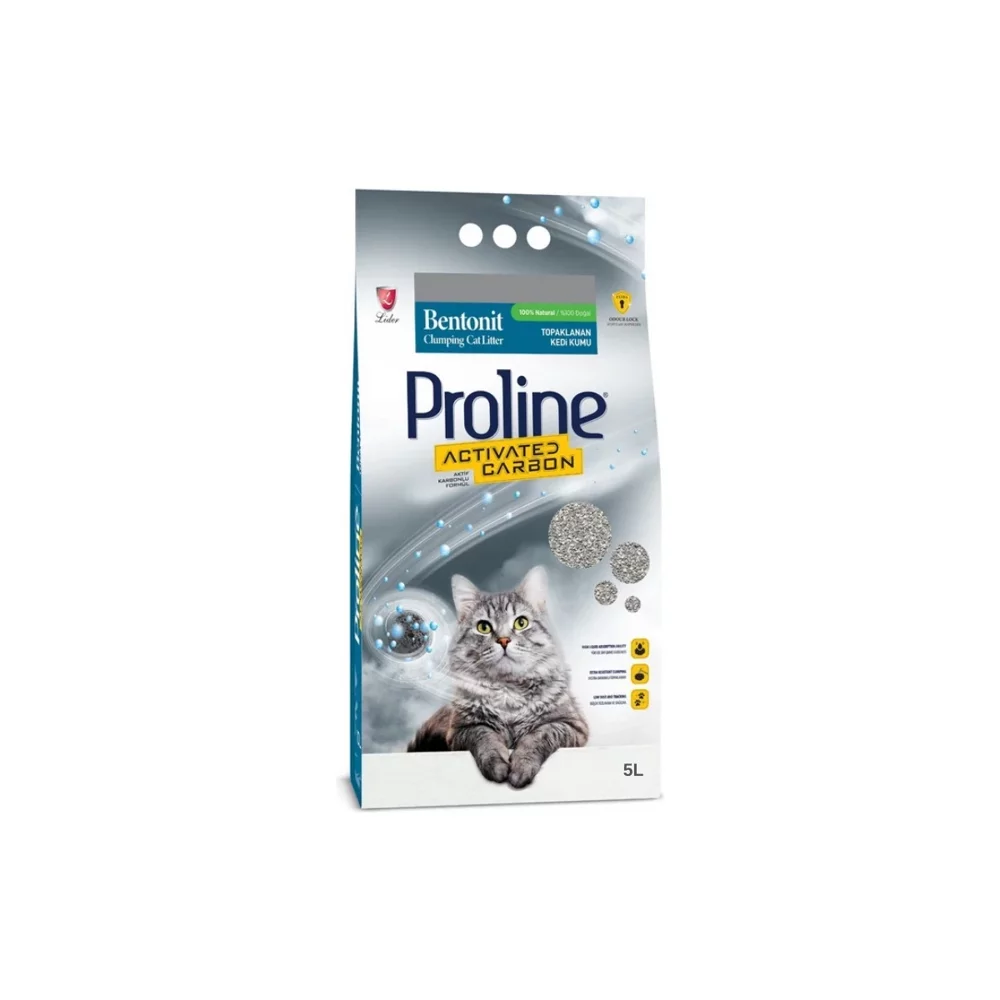 Pro Line Aktif Karbonlu Bentonit Kedi Kumu 5 Lt