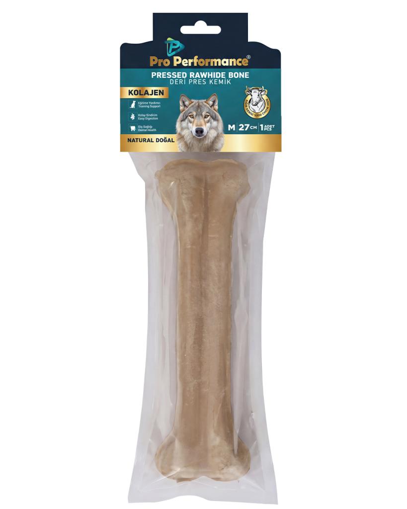 Pro Perfonce Pressed Rawhıde Bone Kolajen Deri Pres Kemik Naturel 27 Cm