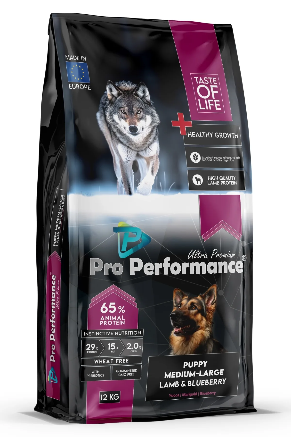 Pro Performance Medium Large Blueberry Kuzulu Yavru Köpek Maması 12 Kg