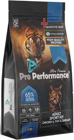 Pro Performance Sport Fit Tavuklu ve Balikli Yetişkin Kedi Maması 2 Kg