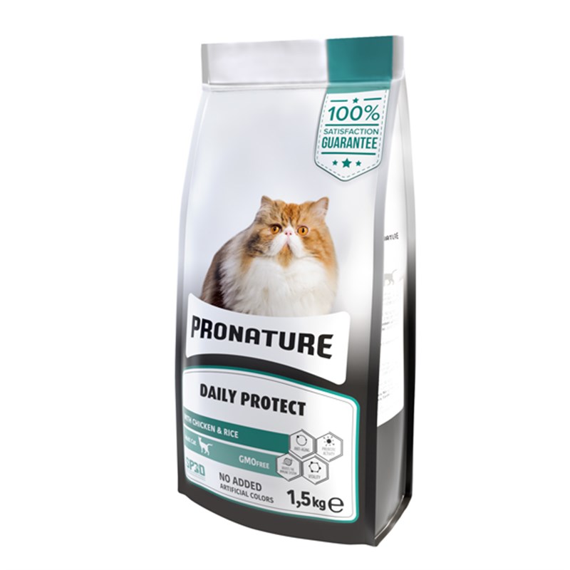 Pronature Tavuklu ve Pirinçli Yetişkin Kedi Maması 1,5 Kg