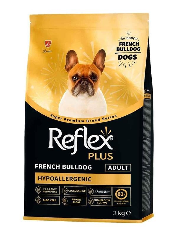 Reflex Plus French Bulldog Hypoallergenic Tavuklu Yetişkin Köpek Maması 3 Kg