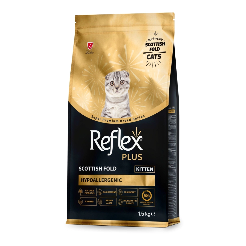 Reflex Plus Hipoalerjenik Scottish Fold Yetişkin Kedi Maması 1,5 Kg