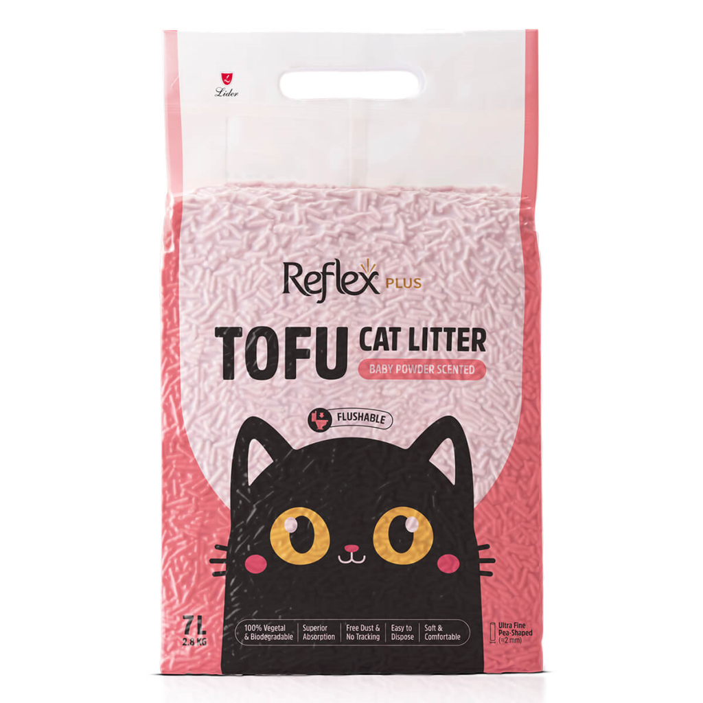 Reflex Plus Tofu Bebek Pudra Kokulu Kedi Kumu 7 Litre