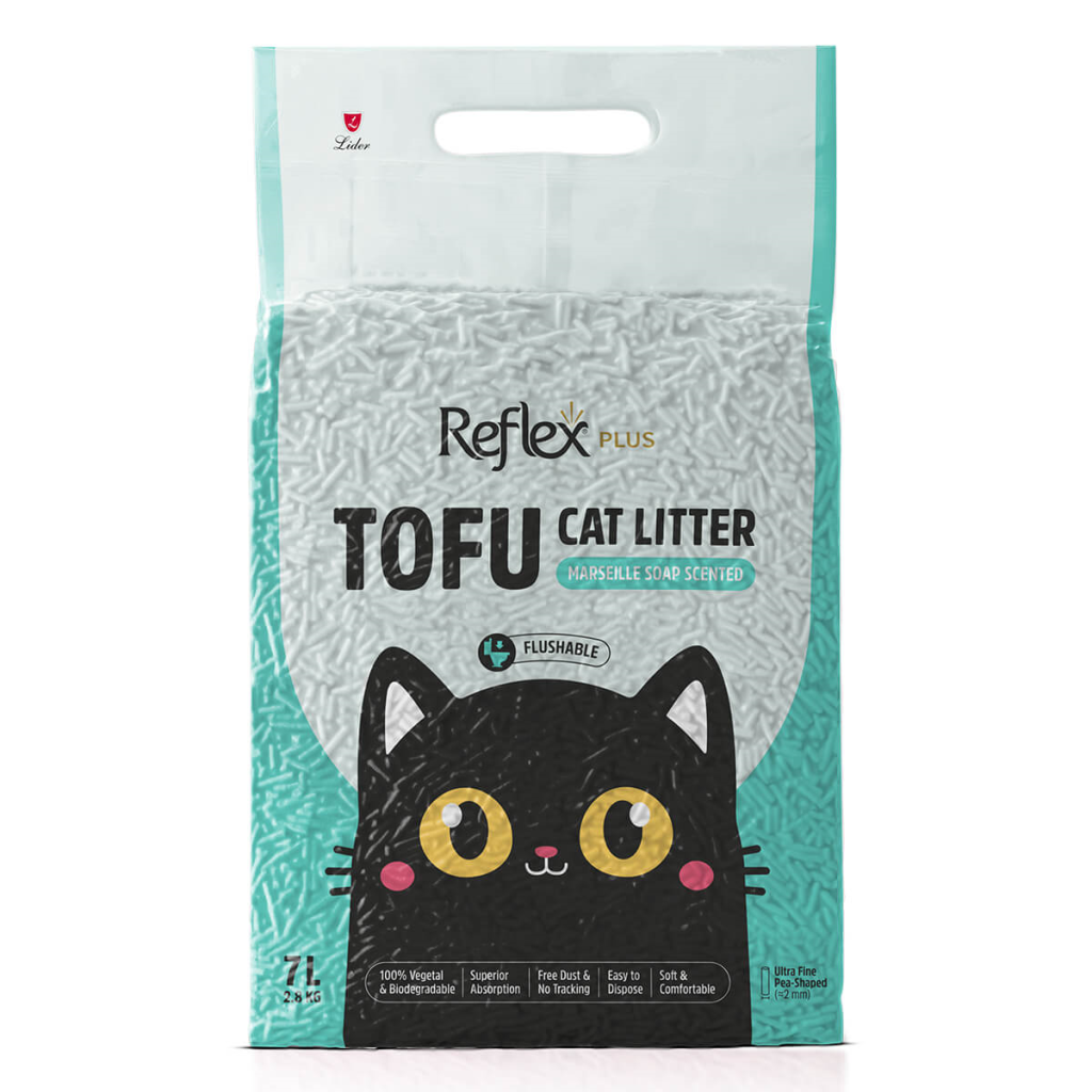 Reflex Plus Tofu Sabun Kokulu Kedi Kumu 7 Litre