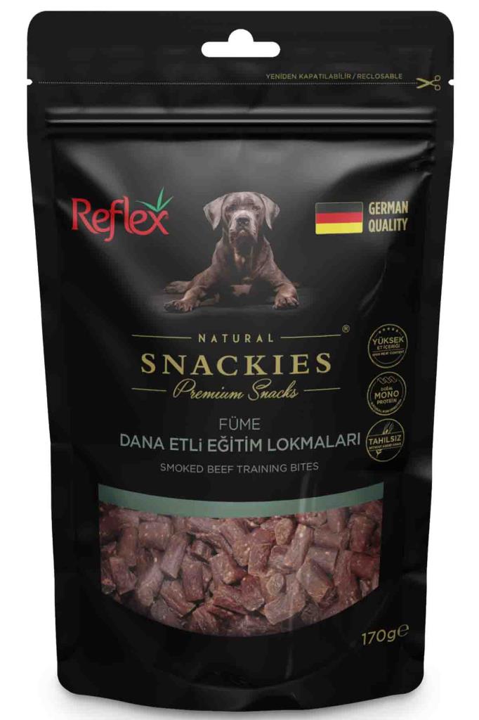 Reflex Snackies Füme Dana Etli Eğitim Lokmaları Köpek Ödül Maması 170 Gr 