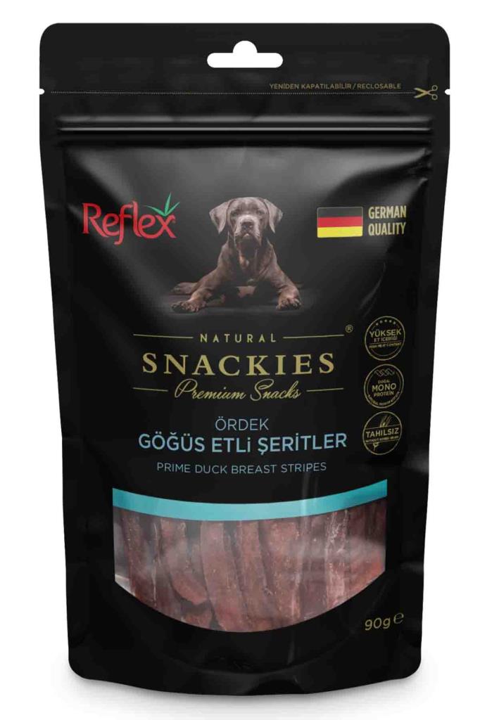 Reflex Snackies Ördek Göğüs Etli Şeritler Köpek Ödül Maması 90 Gr 