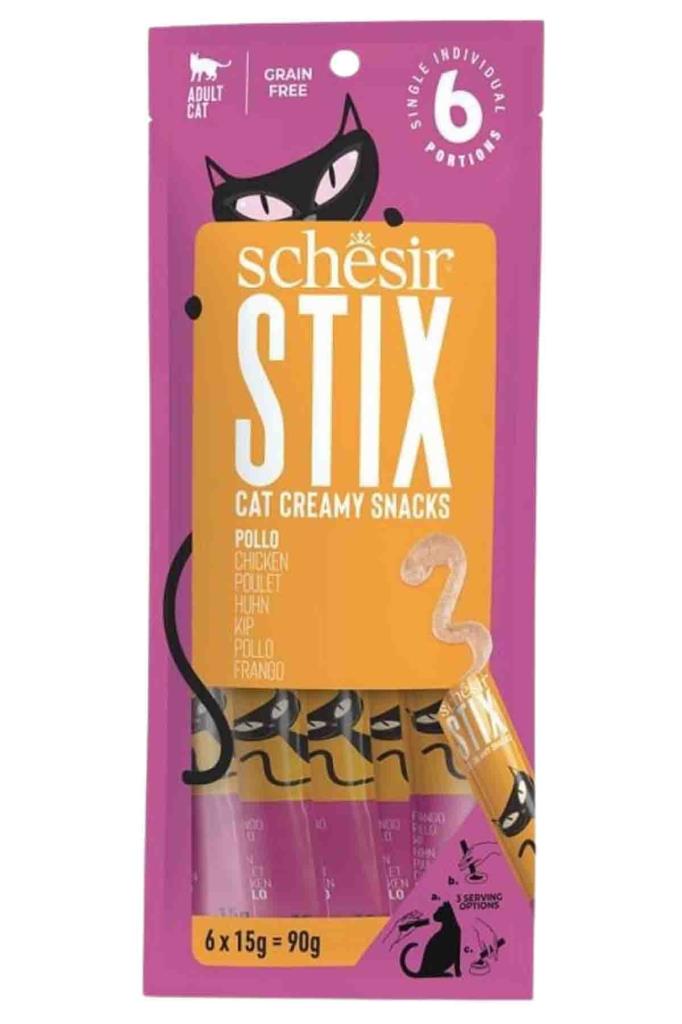 Schesir Cat Stix Tavuklu Krema Kedi Ödülü 6x15 Gr