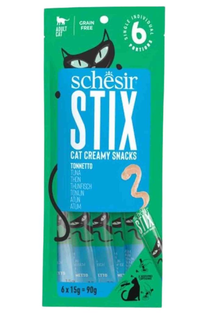 Schesir Cat Stix Ton Balıklı Krema Kedi Ödülü 6x15 Gr