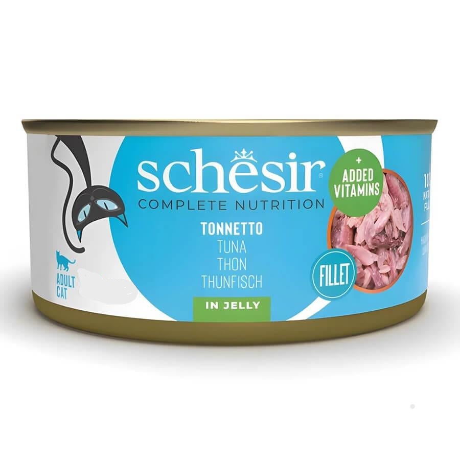 Schesir Tam ve Dengeli Ton Balıklı Jöle İçinde Kedi Konservesi 50 Gr