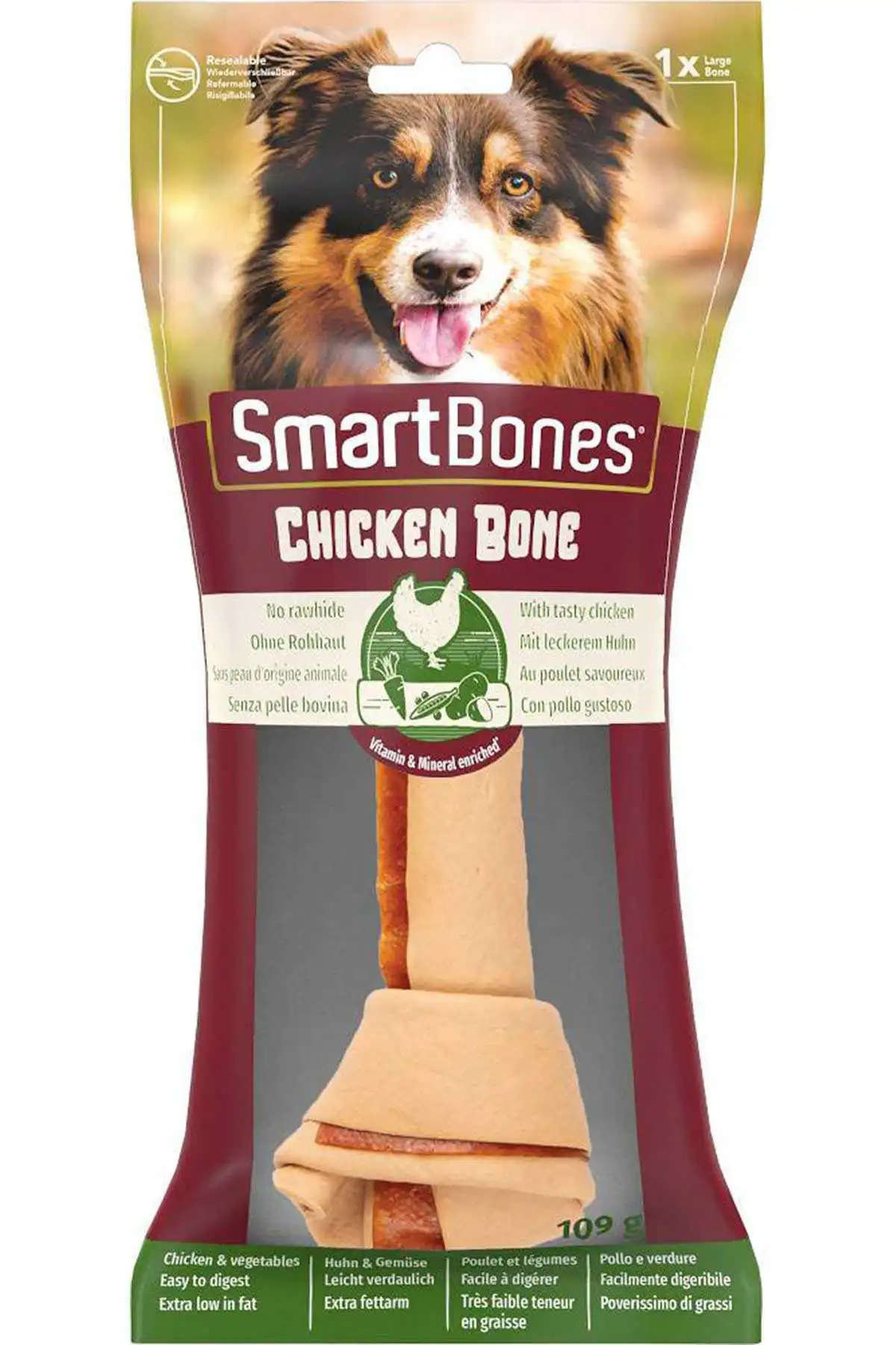 SmartBones Büyük Irk Köpekler için Tavuklu Ödül Kemiği 109 Gr
