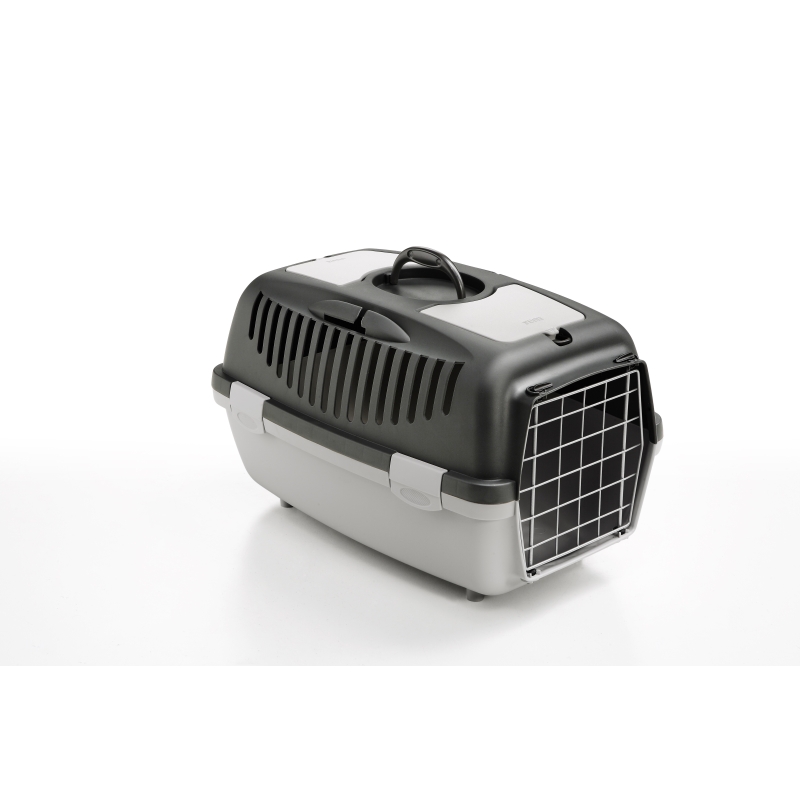 Stefanplast Gulliver 2 Metal Kedi Köpek Taşıma Kabı Gri 55X36X35 Cm