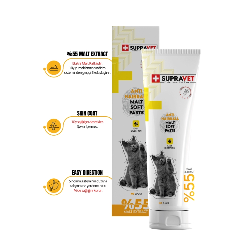 Supravet Anti Hairball Malt Kedi Macunu 100 Gr