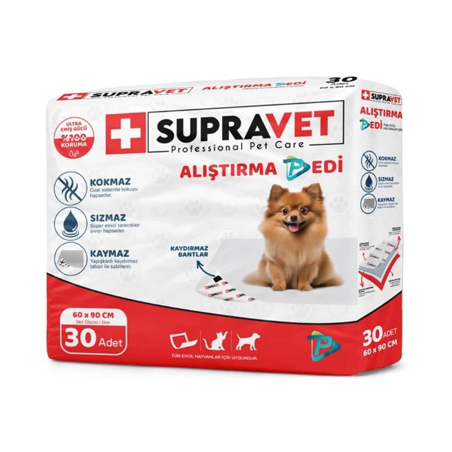 Supravet Köpek Alıştırma Pedi 30 Adet 60x90 Cm 