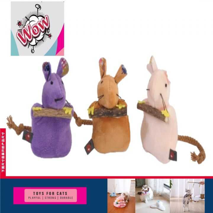 Wow Peluş Kedi Matatabi Fare Oyuncak 