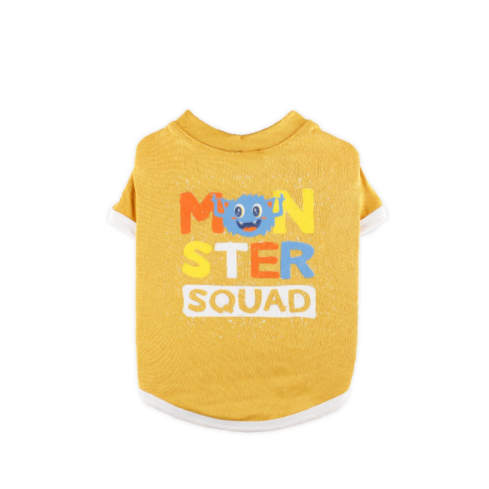 Zampa Monster Sarı Kedi Köpek T-Shirt Medium
