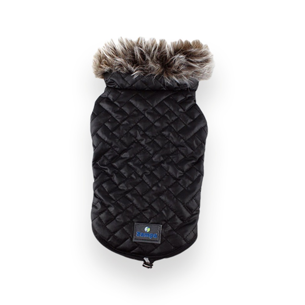 Zampa Supreme Yakalı Kürklü Mont Siyah XLarge