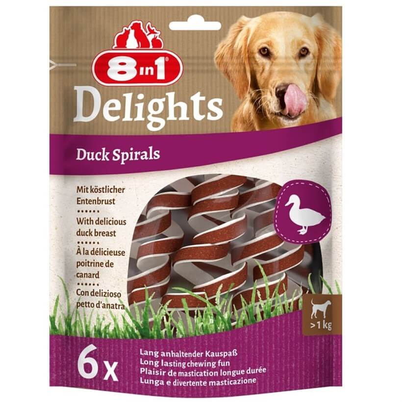 8 in1 Smart Delights Duck Spirals Ördekli Burgu Köpek Ödülü 6lı