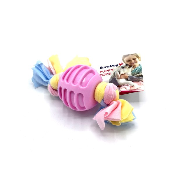 EuroDog Puppy Toys Pembe Ufak Top Diş Kaşıma Oyuncağı
