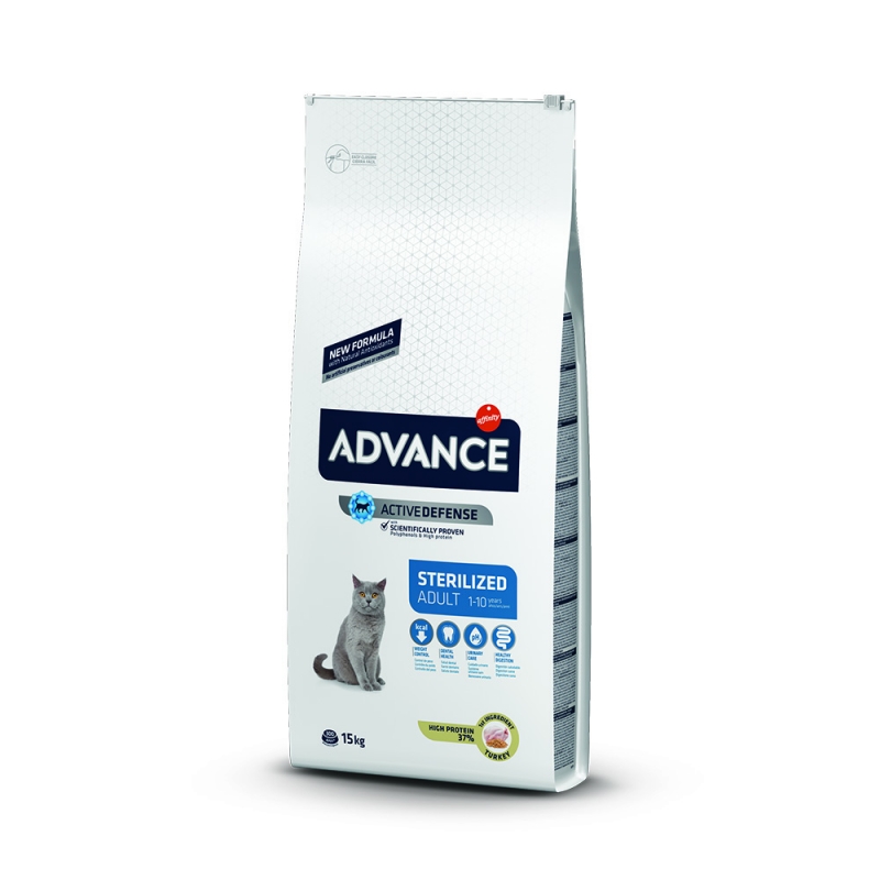 Advance Cat Sterilized Hindili Kısır Kedi Maması 15 Kg