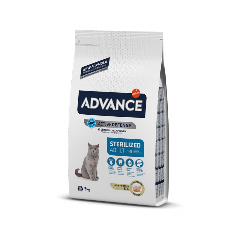 Advance Cat Sterilized Hindili Kısır Kedi Maması 3 kg