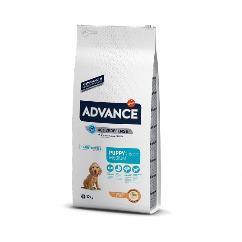 Advance Puppy Protect Tavuklu Pirinçli Orta Irk Yavru Köpek Maması 12 Kg