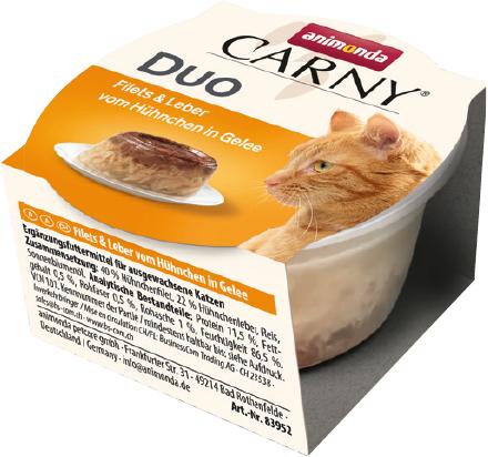 Animonda Carny Dua Jole Tavuk Ciğerli Kedi Maması 70 Gr