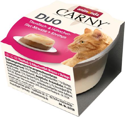 Animonda Carny Dua Jole Ton Balığı Tavuk Eti Karides Kedi Maması 70 Gr