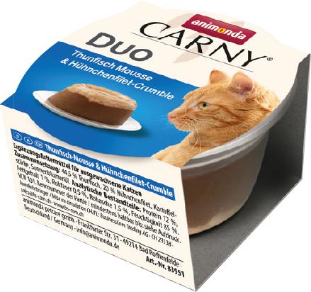 Animonda Carny Dua Ton Balığı Tavuk Fileto Kedi Maması 70 Gr