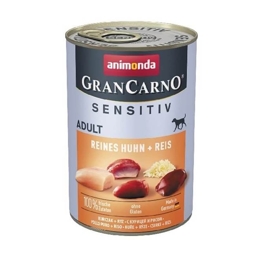 Animonda Gran Carno Sensitiv Tavuklu Pirinçli Köpek Konservesi 400 Gr