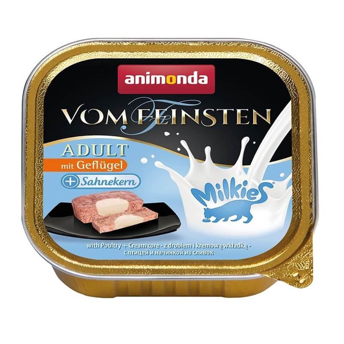 Animonda Vom Feinsten Milkies Kümes Hayvanı KremaKedi Konservesi 100 Gr