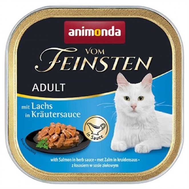 Animonda Vom Feinsten Somonlu-Bitki Özlü Yetişkin Kedi Konservesi 100 Gr