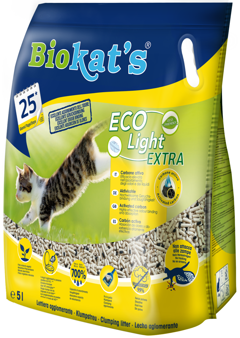 Biokat's Pelet Kedi Kumu Eco Light Extra Aktif Karbonlu 5 Litre
