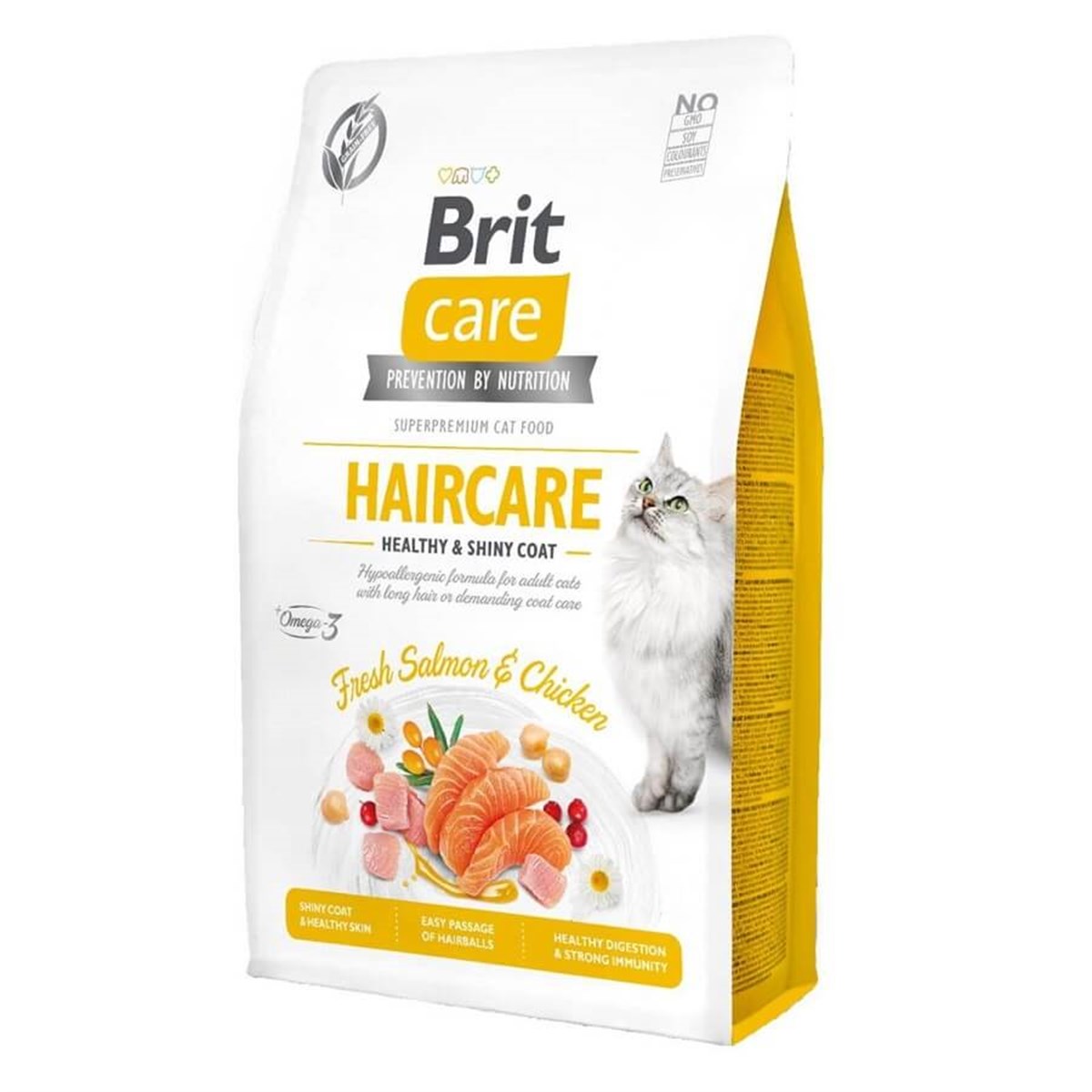Brit Care Tahılsız Haircare Tavuklu Somonlu Kedi Maması 2 Kg