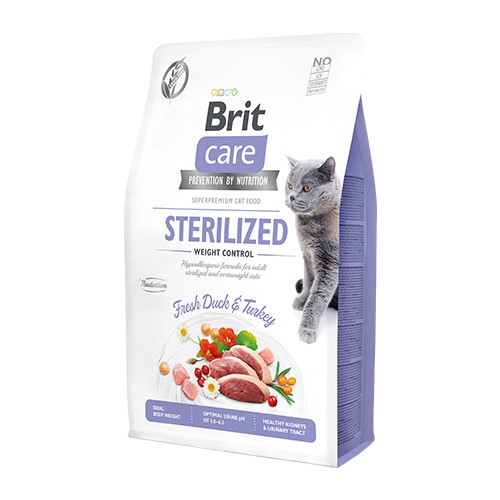 Brit Care Tahılsız Sterilised Light Ördekli Hindili Kedi Maması 2 Kg