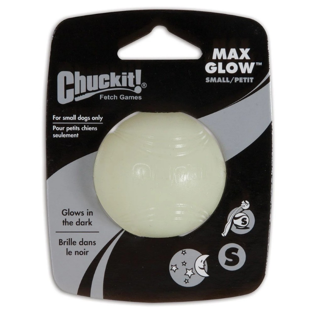 Chuckit! Max Glow Gece Parlayan Köpek Oyun Topu (Küçük Boy)